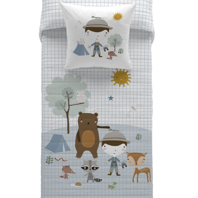 Colcha Infantil reversible Aventura Bosque