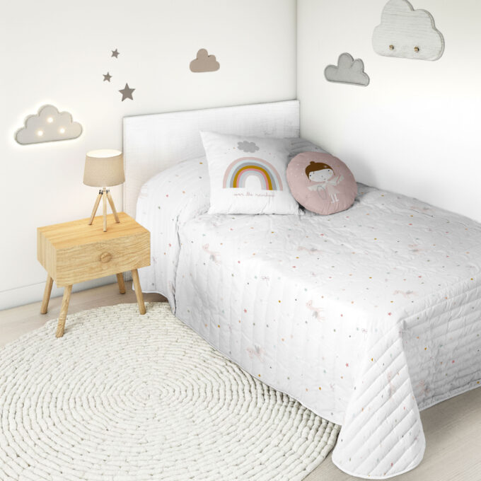 Colcha Infantil reversible Hada Pegaso