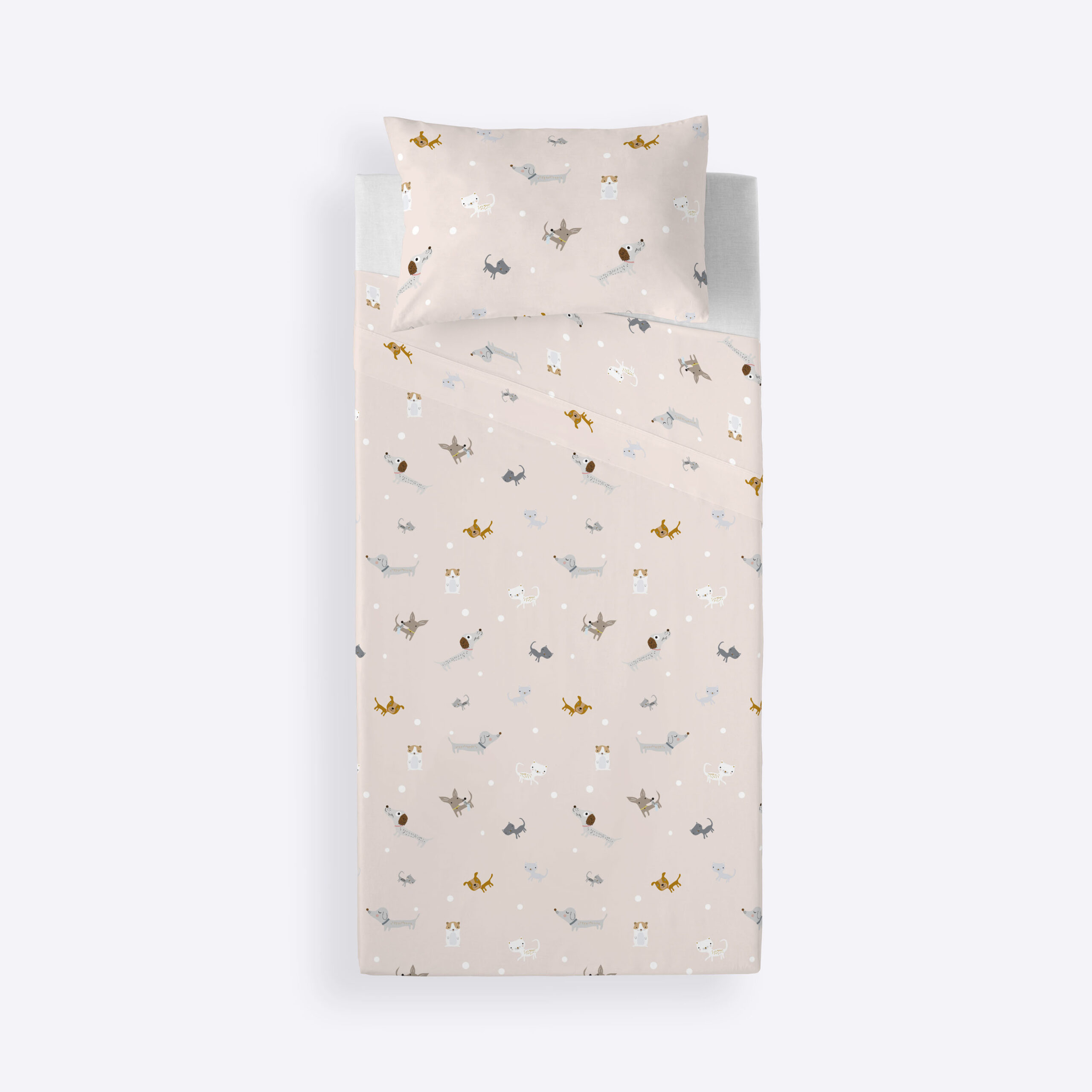 Sábanas Infantiles Amigos Peludos estampado