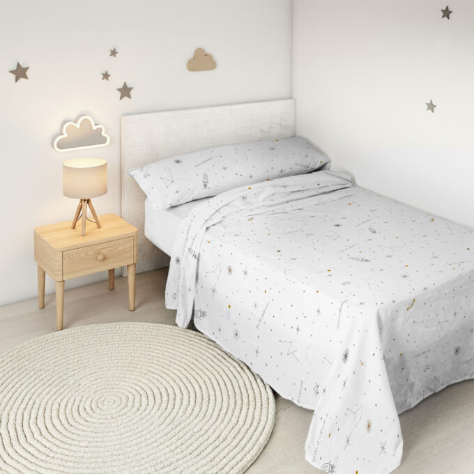 Sábanas Infantiles Viaje Espacial estampado