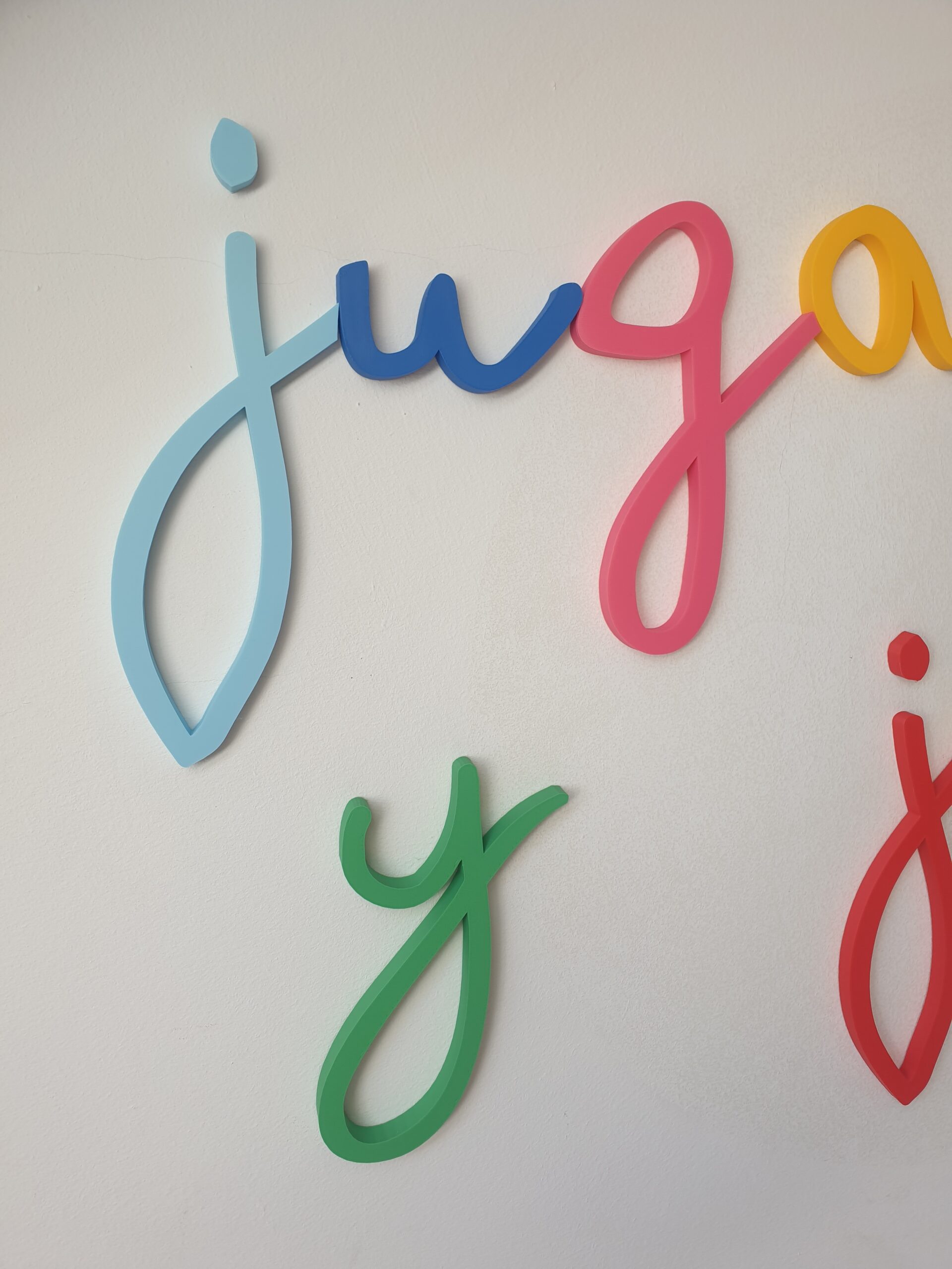 Letras de pared Frase Jugar y Jugar - Imagen 3