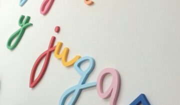 Letras y frases infantiles decorativas