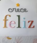 Letras de pared Crece Feliz