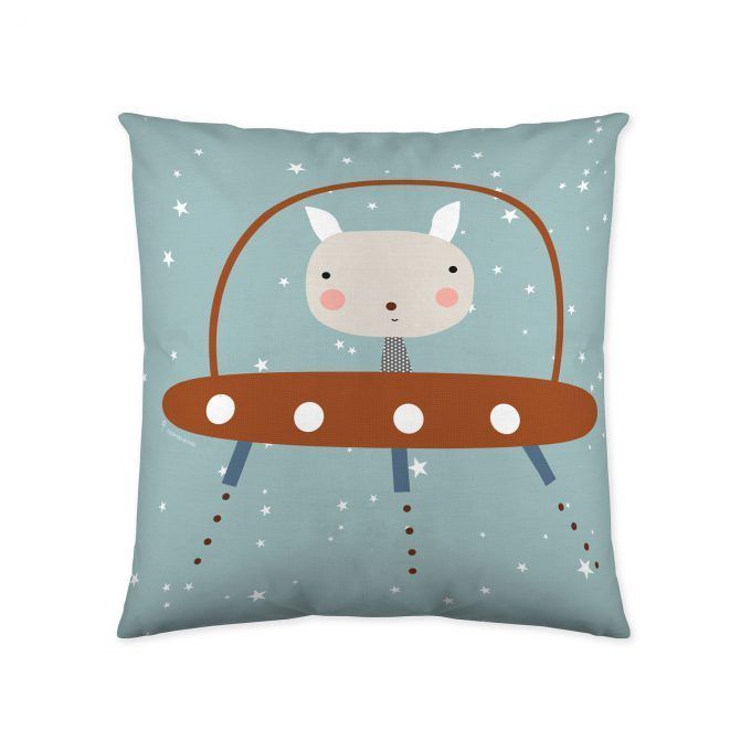Funda cojín reversible Estrella Astronauta