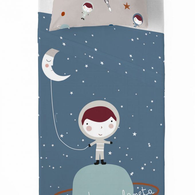 Sábanas infantiles Planetas Astronauta