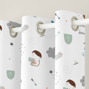 Cortinas para niños de dragones