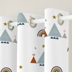 Cortinas infantiles de arcoiris