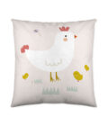 Funda cojín infantil reversible Granja