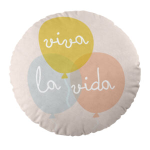 Cojín infantil reversible redondo Fiesta