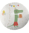 Cojín infantil reversible redondo Fiesta