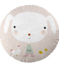 Cojín infantil reversible redondo Granja Pepita