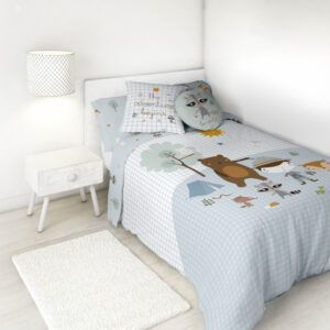 Funda nórdica infantil reversible Aventura Bosque