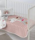 Colcha cuna / Mantita juego Unicornio Rosa