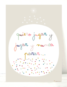 Lámina infantil Jugar Topo