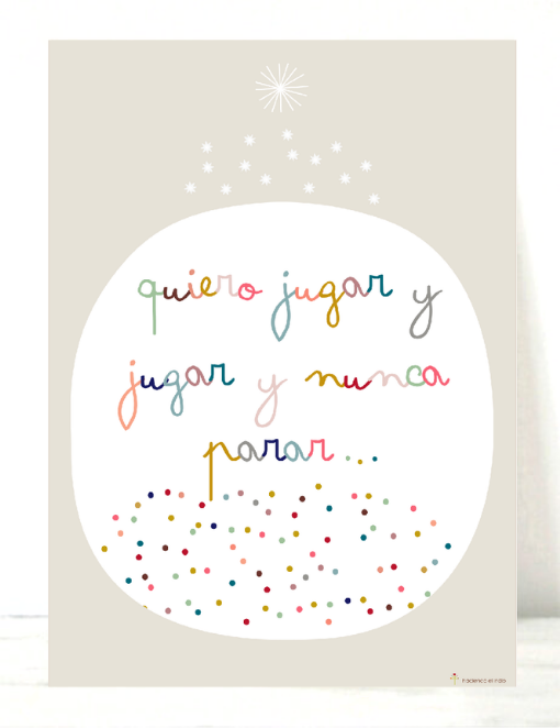 Lámina infantil Jugar Topo