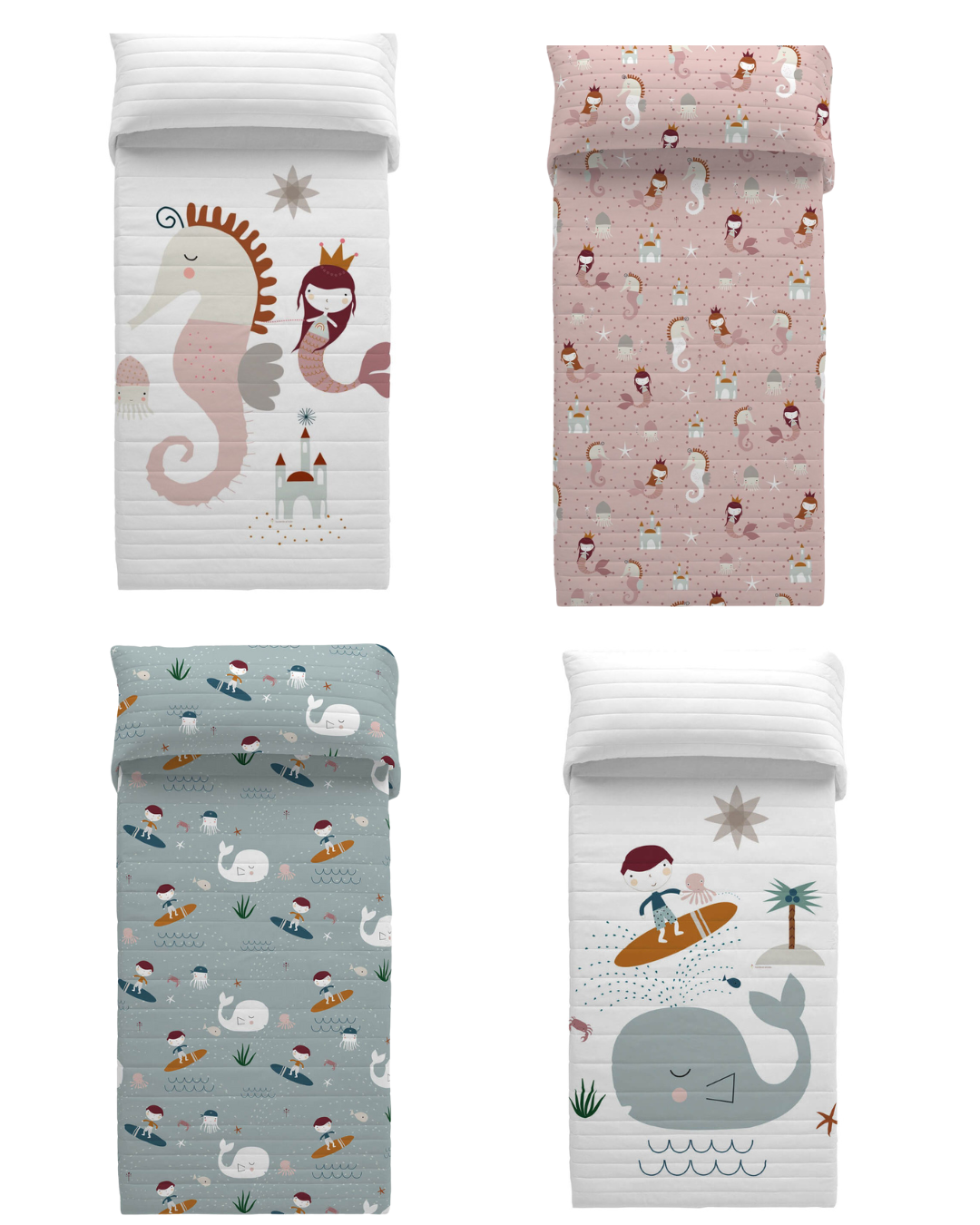 colchas infantiles reversibles