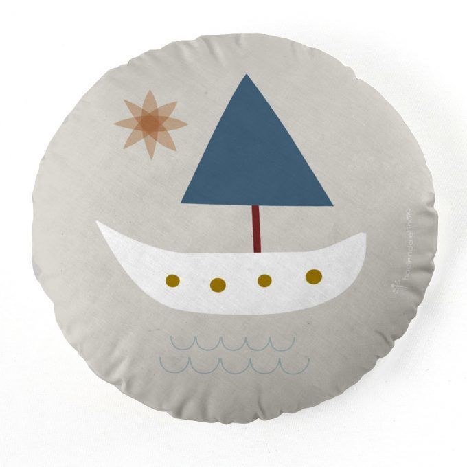 Cojín infantil Ratoncito Barco