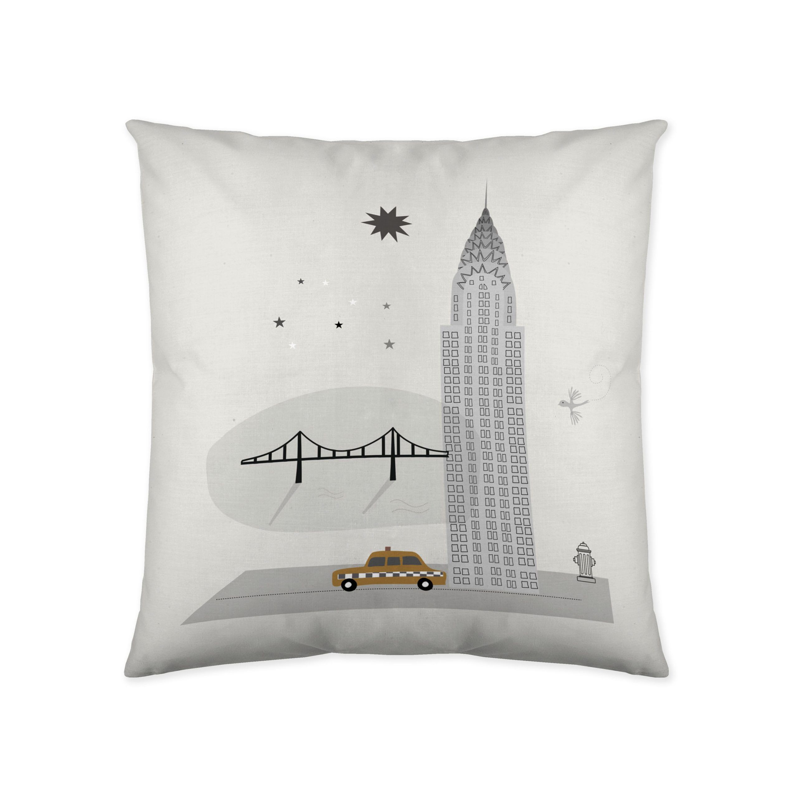 Funda cojín infantil reversible New York