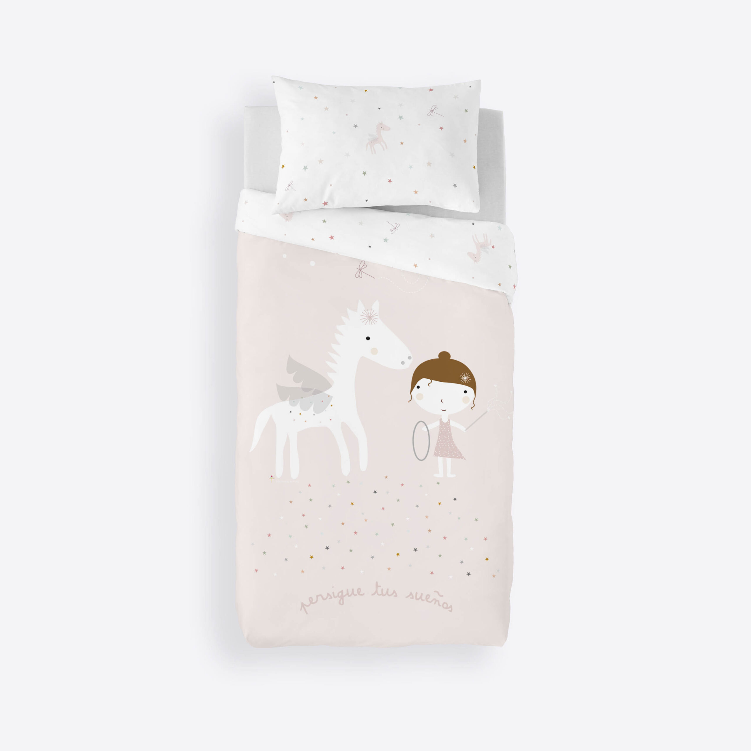 Funda nórdica infantil reversible Hada Pegaso - Imagen 2