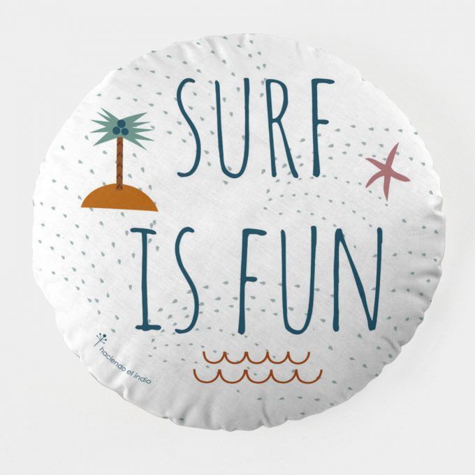 Cojín infantil Pulpo Pirata Surf