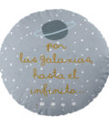 Cojín infantil reversible redondo Viaje Espacial