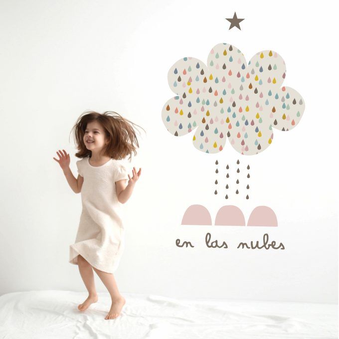 vinilo infantil nubes