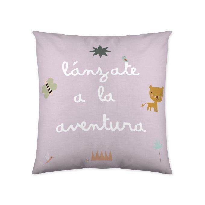 Funda cojín infantil exploradora jirafa