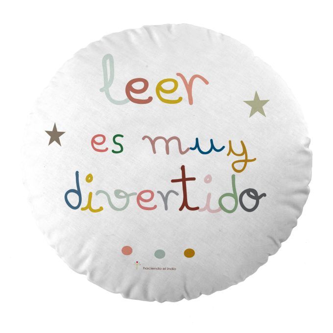 Cojín infantil reversible Ardilla Leer