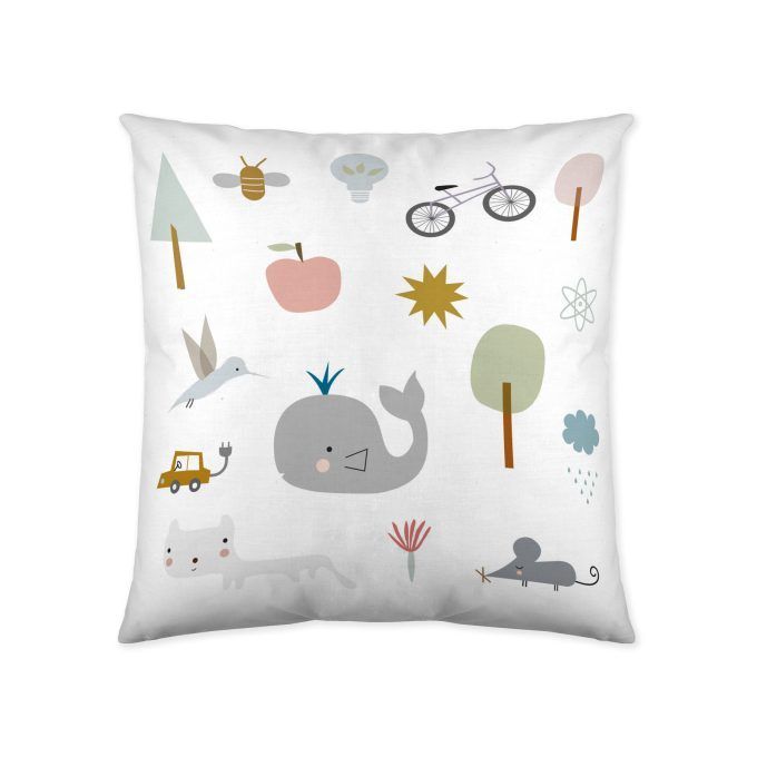 Funda cojín infantil Save the PLanet Recicla