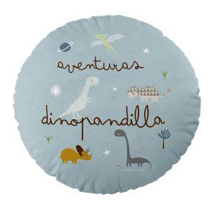 Cojín infantil reversible Dino pandilla