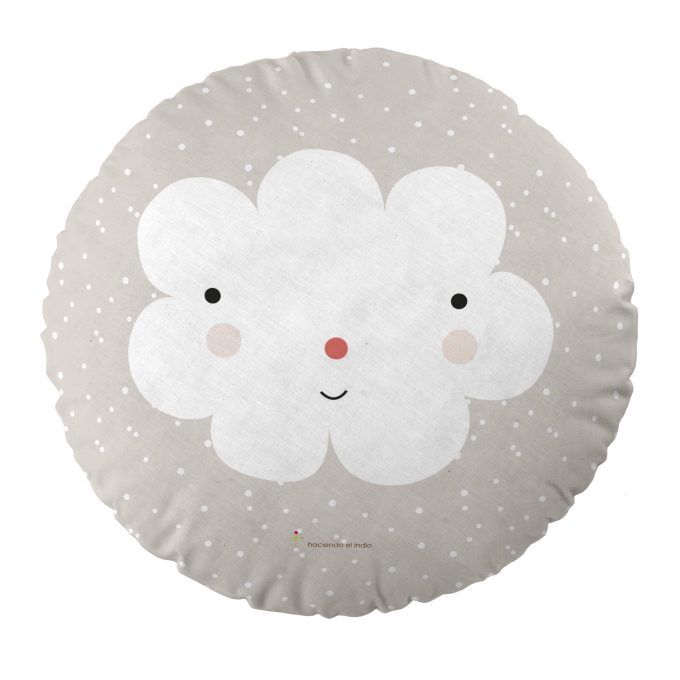 Cojín infantil reversible Solete nube