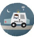 cojín infantil reversible Policía Bomberos