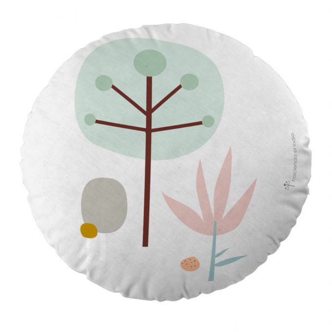 Cojín infantil reversible Nube Bosque