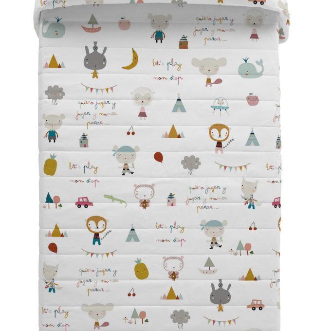 Colcha Bouti Infantil Jugar Mensaje