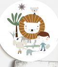 Cuadro infantil Animales Selva Pandilla