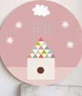 Cuadro infantil Nubes y Casita