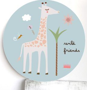 Cuadro Infantil Jirafa
