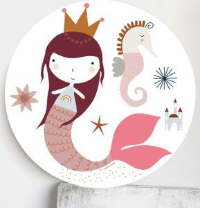 Cuadro infantil Sirenita