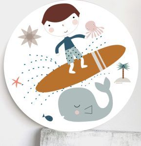 Cuadro infantil Surfer