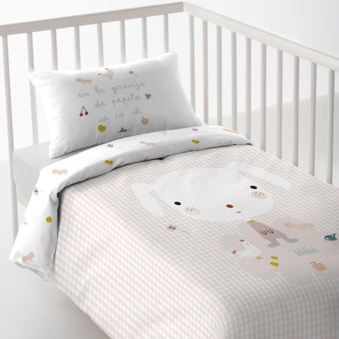 Funda nórdica reversible cuna-maxicuna Granja Pepita