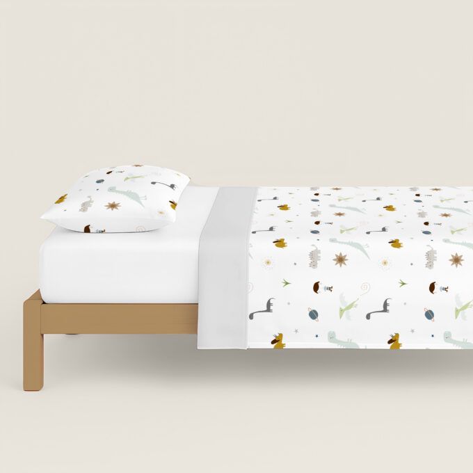 Funda nórdica reversible Dino Pandilla