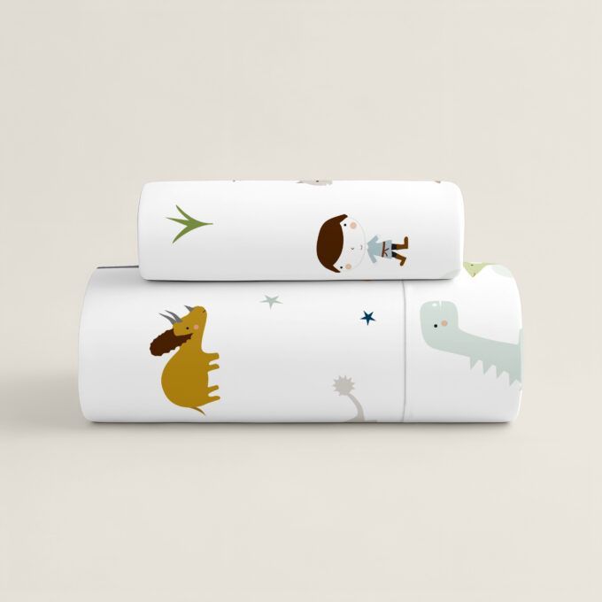 Funda nórdica reversible Dino Pandilla