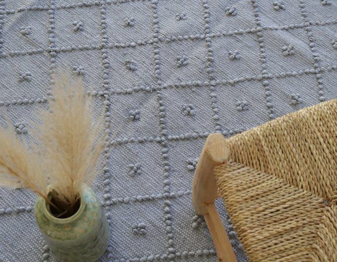 Alfombra infantil gris grande
