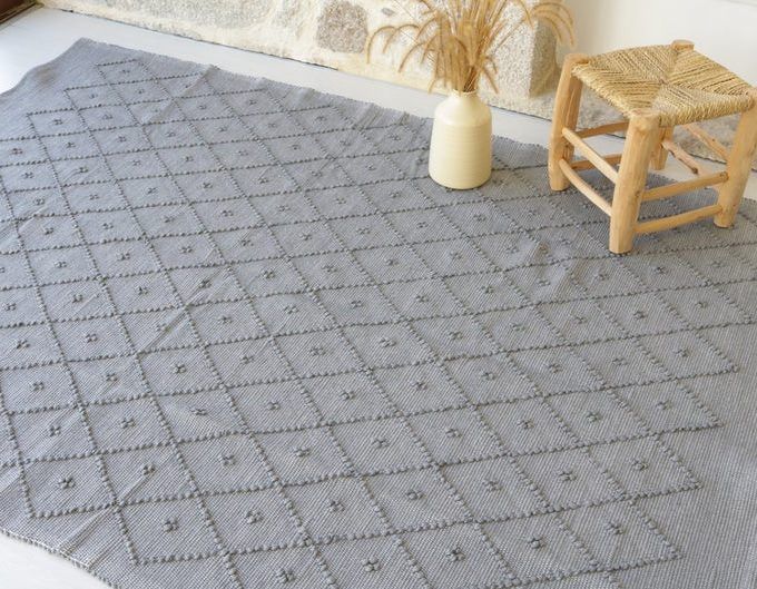 Alfombra infantil gris grande