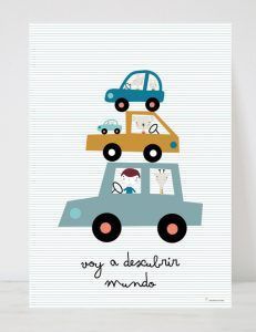 Lámina infantil Coches