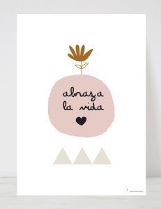 Lámina infantil Abraza la Vida