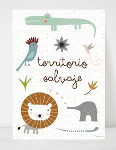 lámina infantil jungla
