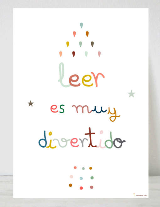 lámina infantil leer