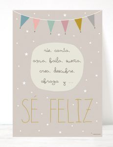 lamina infantil sé feliz