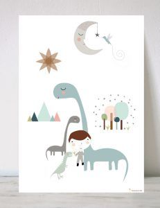 Lámina Infantil Dinosaurios
